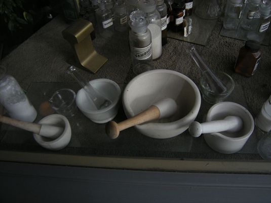 Doctors Practice P S Remesh 09 When there were no health industries. Joe Mabel Ceramic mortars and pestles.