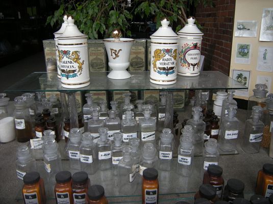Doctors Practice P S Remesh 10 When health monopolies rule. Joe Mabel Apothecary in display.
